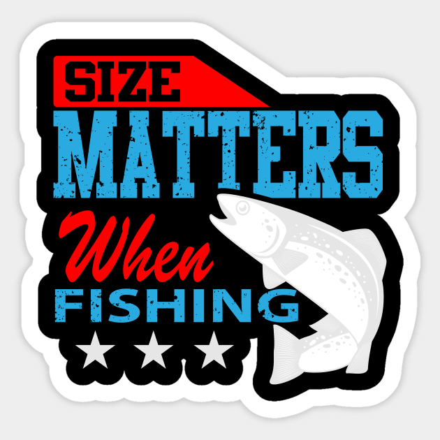 Size Does Matter When Fishing Sticker by VBleshka